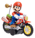 The Super Mario Galaxy Movie Action Figure with Pull Back Motorcycle Mario Jakks Pacific