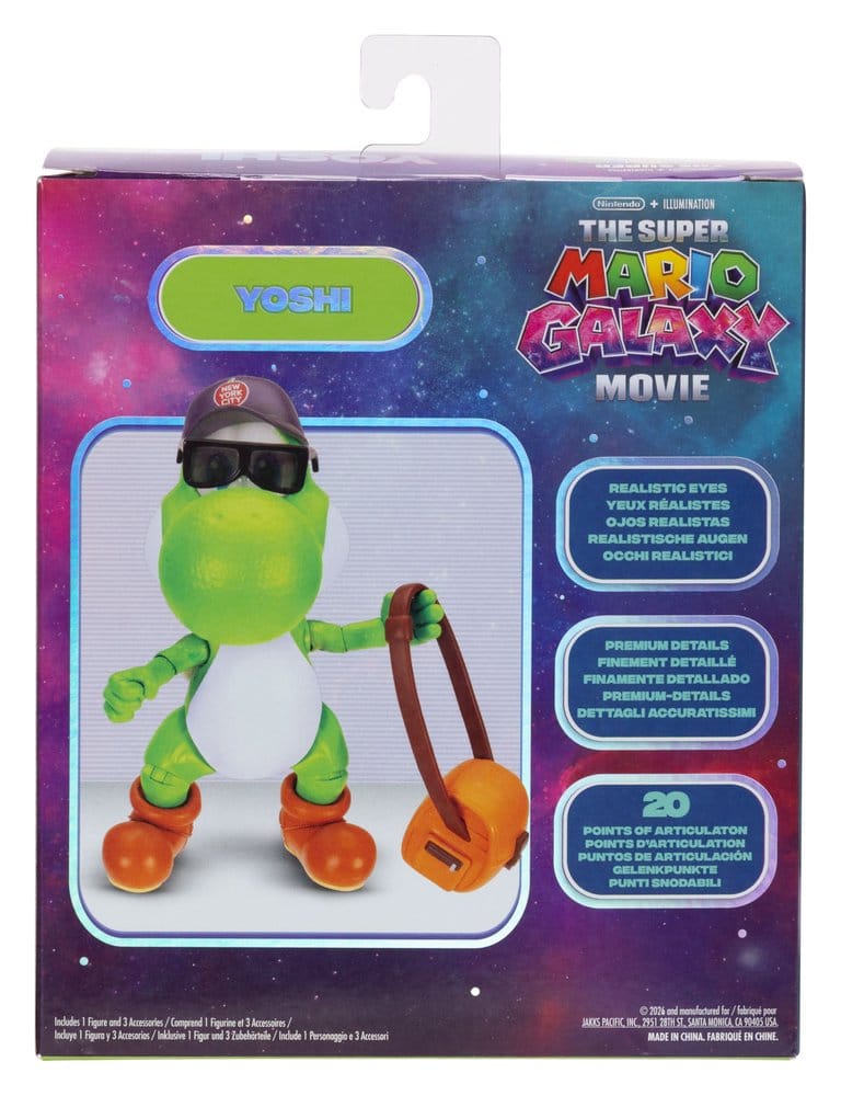 The Super Mario Galaxy Movie Action Figure Yoshi Jakks Pacific