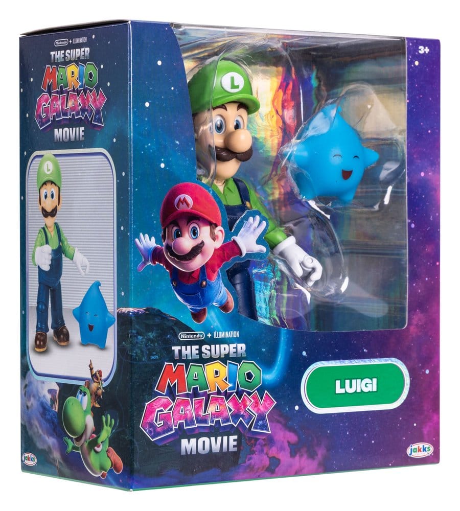 The Super Mario Galaxy Movie Action Figure Luigi Jakks Pacific