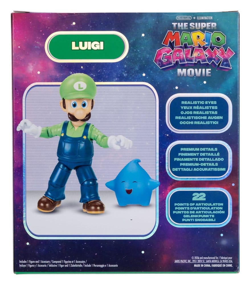 The Super Mario Galaxy Movie Action Figure Luigi Jakks Pacific