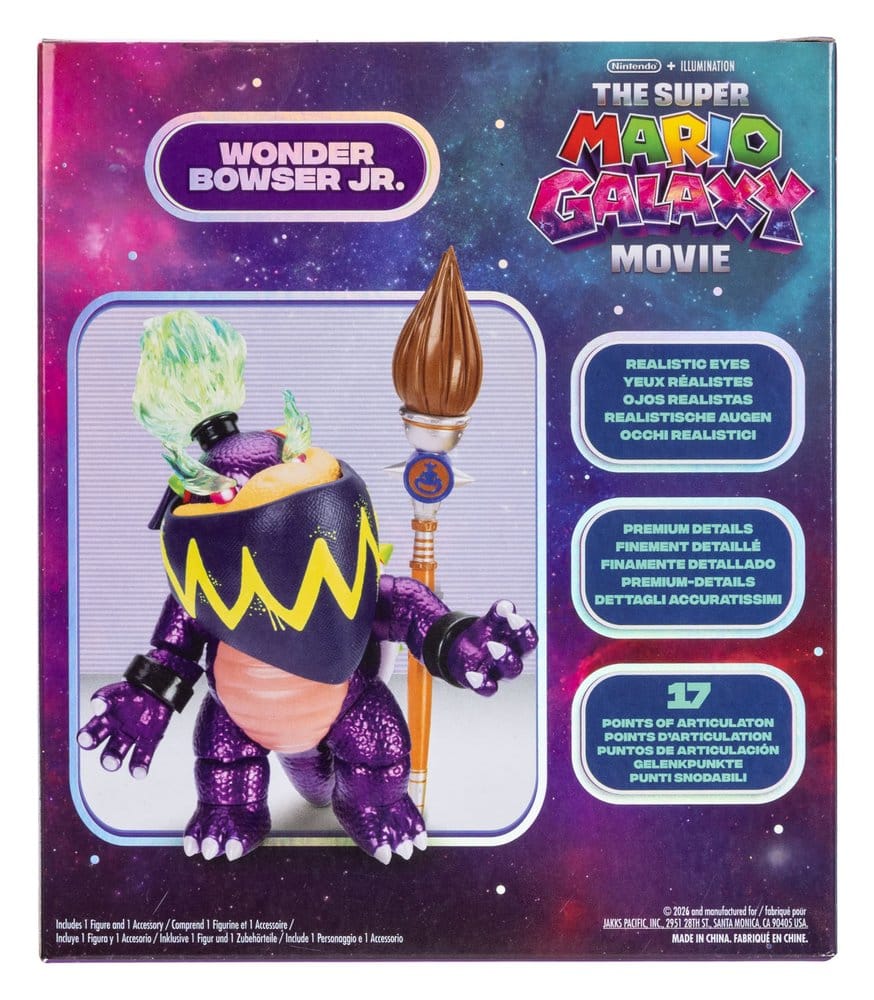 The Super Mario Galaxy Movie Action Figure Wonder Bowser Jr. Jakks Pacific