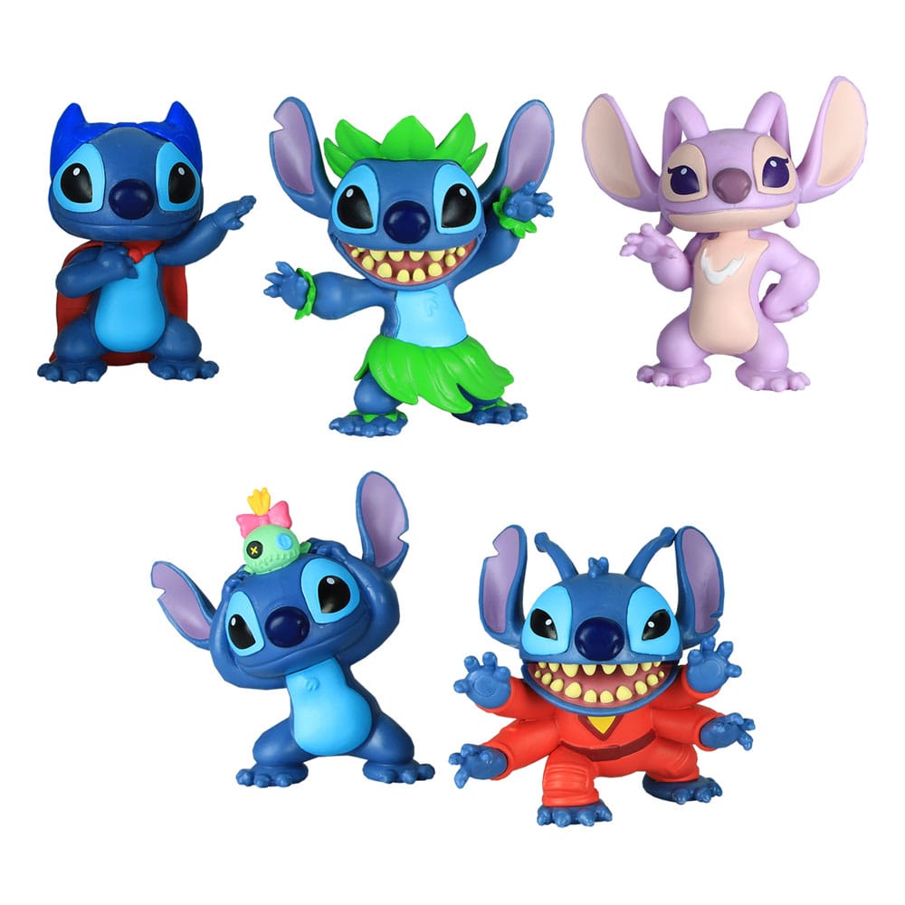 Lilo & Stitch Mini Figure 5 Pack Stitch Collectible Figure Set Just Play
