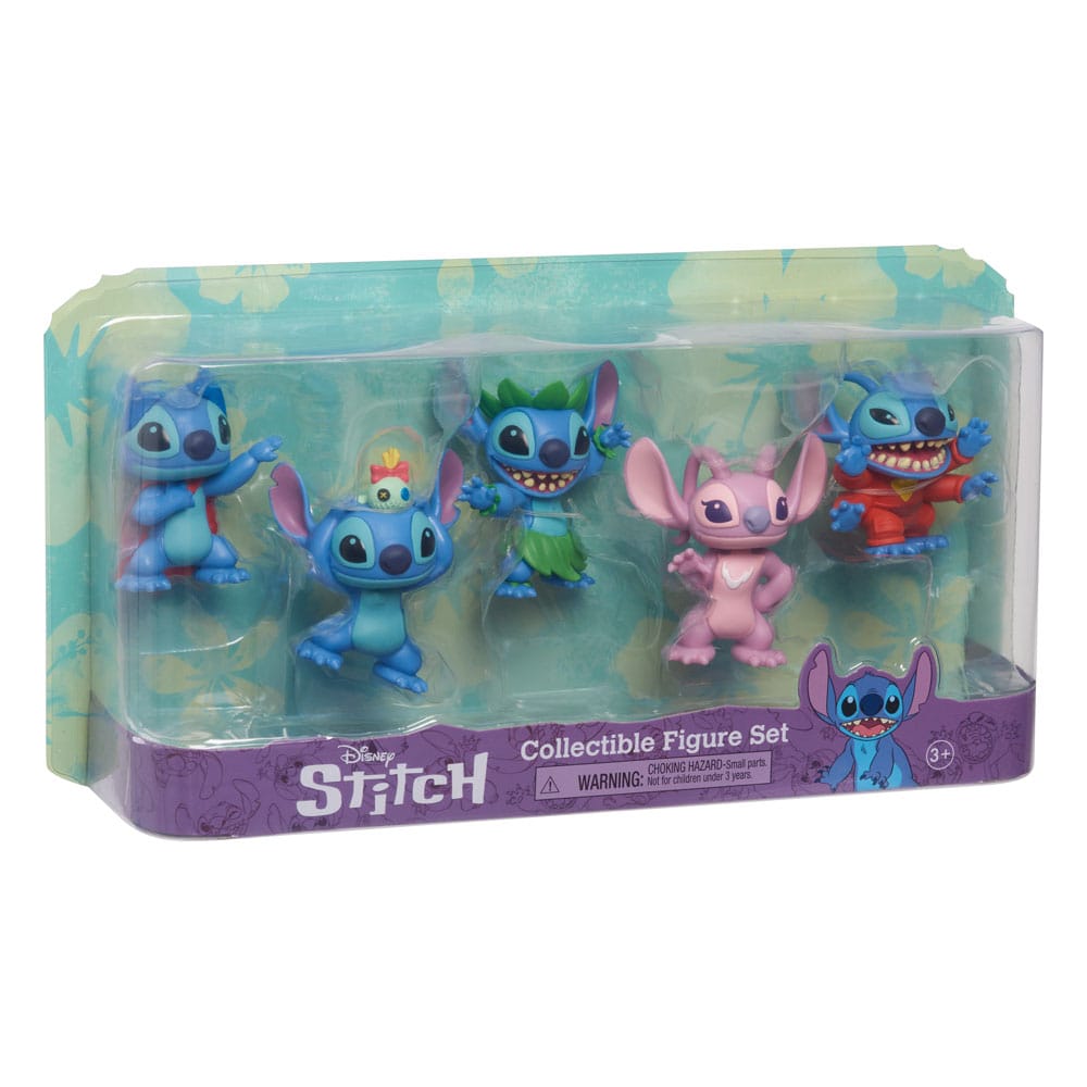 Lilo & Stitch Mini Figure 5 Pack Stitch Collectible Figure Set Just Play