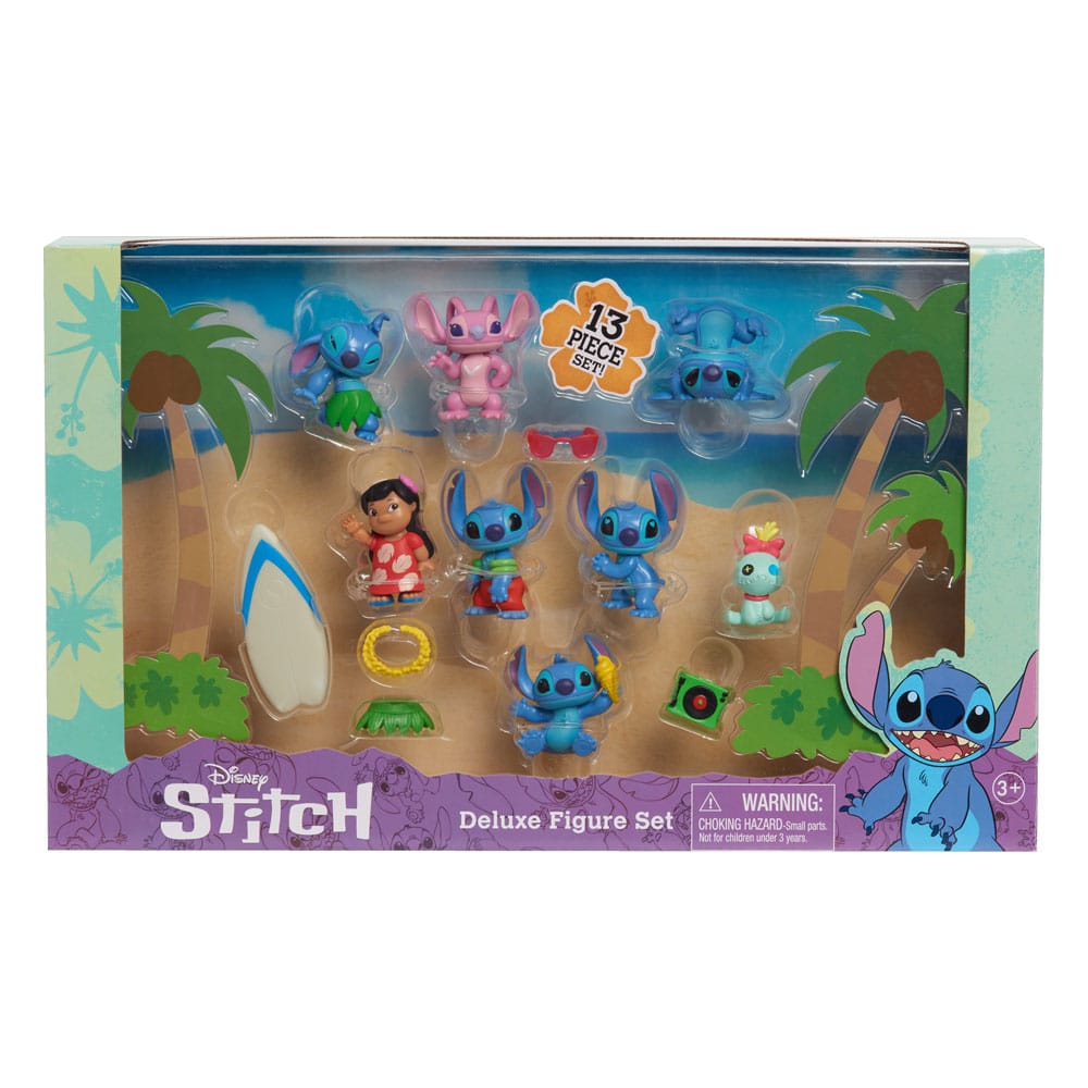 Lilo & Stitch Mini Figure 8 Pack Stitch Deluxe Figure Set Just Play