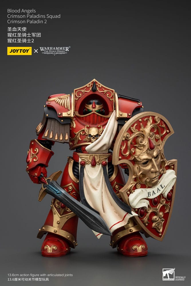 Warhammer The Horus Heresy Action Figure 1/18 Blood Angels Crimson Paladins Squad Crimson Paladin 2 Joy Toy (CN)