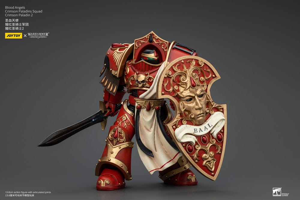Warhammer The Horus Heresy Action Figure 1/18 Blood Angels Crimson Paladins Squad Crimson Paladin 2 Joy Toy (CN)