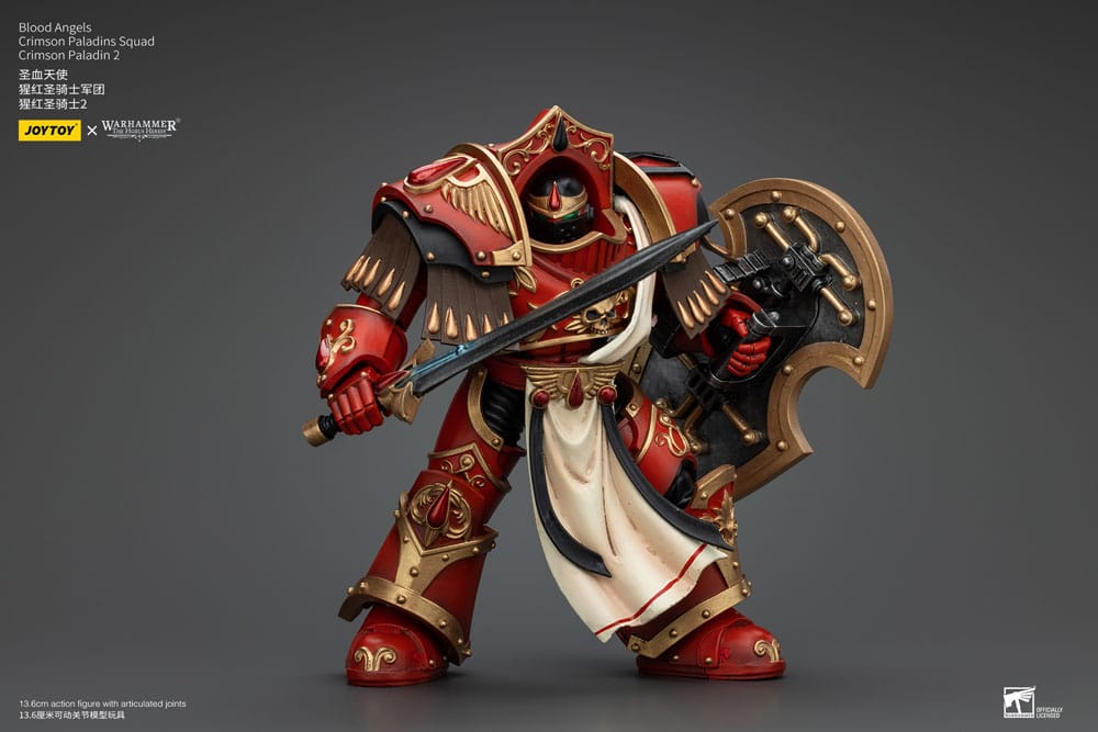 Warhammer The Horus Heresy Action Figure 1/18 Blood Angels Crimson Paladins Squad Crimson Paladin 2 Joy Toy (CN)