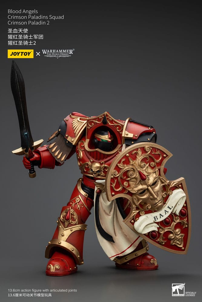Warhammer The Horus Heresy Action Figure 1/18 Blood Angels Crimson Paladins Squad Crimson Paladin 2 Joy Toy (CN)