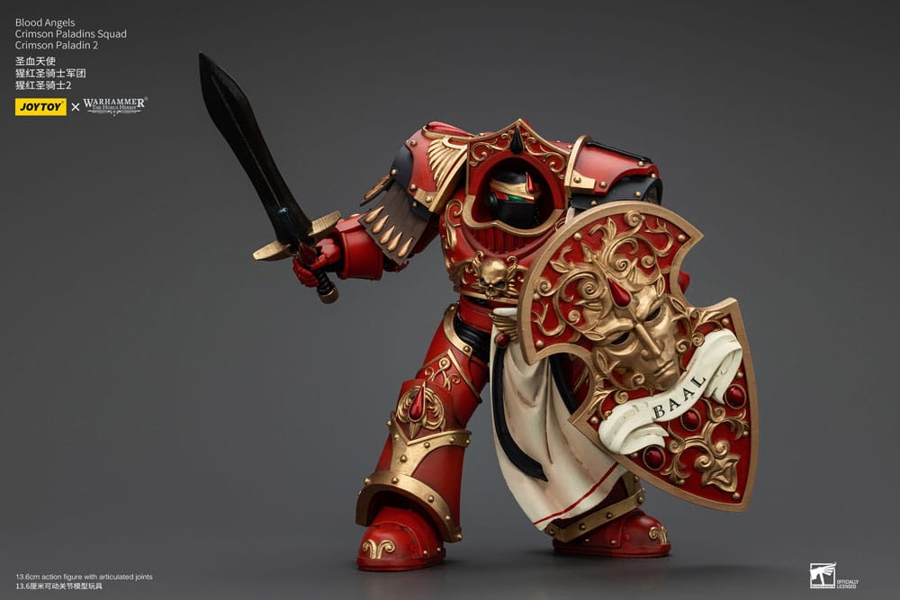 Warhammer The Horus Heresy Action Figure 1/18 Blood Angels Crimson Paladins Squad Crimson Paladin 2 Joy Toy (CN)