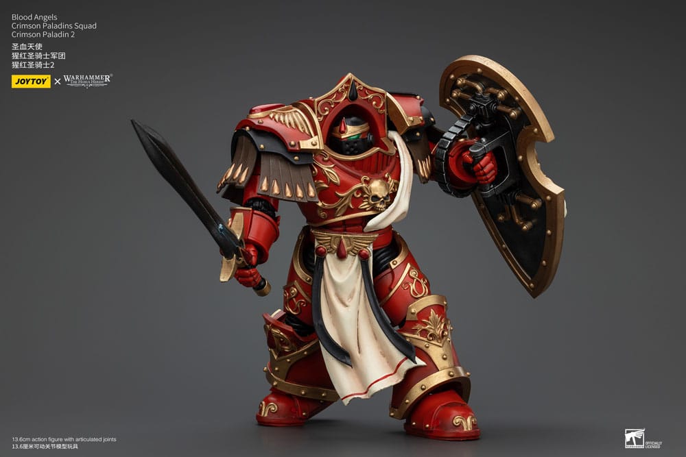Warhammer The Horus Heresy Action Figure 1/18 Blood Angels Crimson Paladins Squad Crimson Paladin 2 Joy Toy (CN)