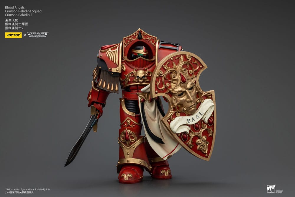 Warhammer The Horus Heresy Action Figure 1/18 Blood Angels Crimson Paladins Squad Crimson Paladin 2 Joy Toy (CN)