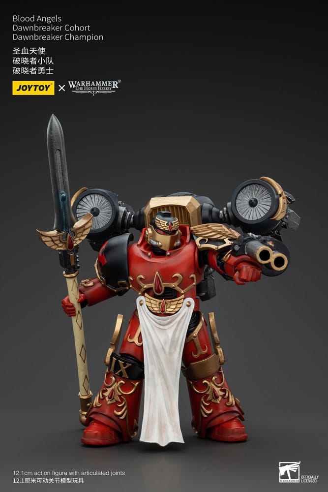 Warhammer The Horus Heresy Action Figure 1/18 Blood Angels Raldoron First Captain of the Blood Angels Joy Toy (CN)