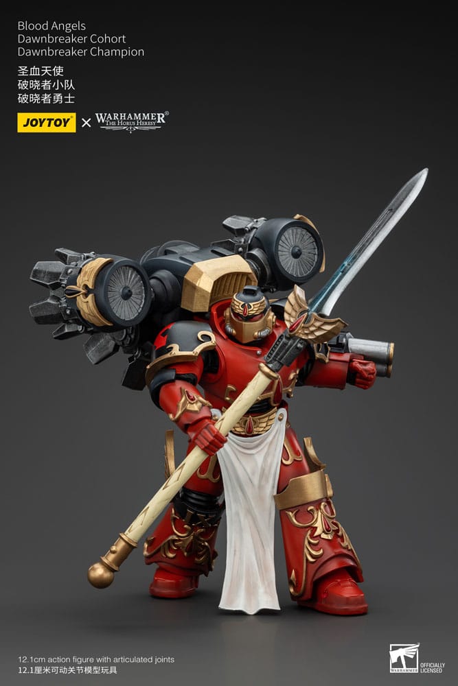 Warhammer The Horus Heresy Action Figure 1/18 Blood Angels Raldoron First Captain of the Blood Angels Joy Toy (CN)