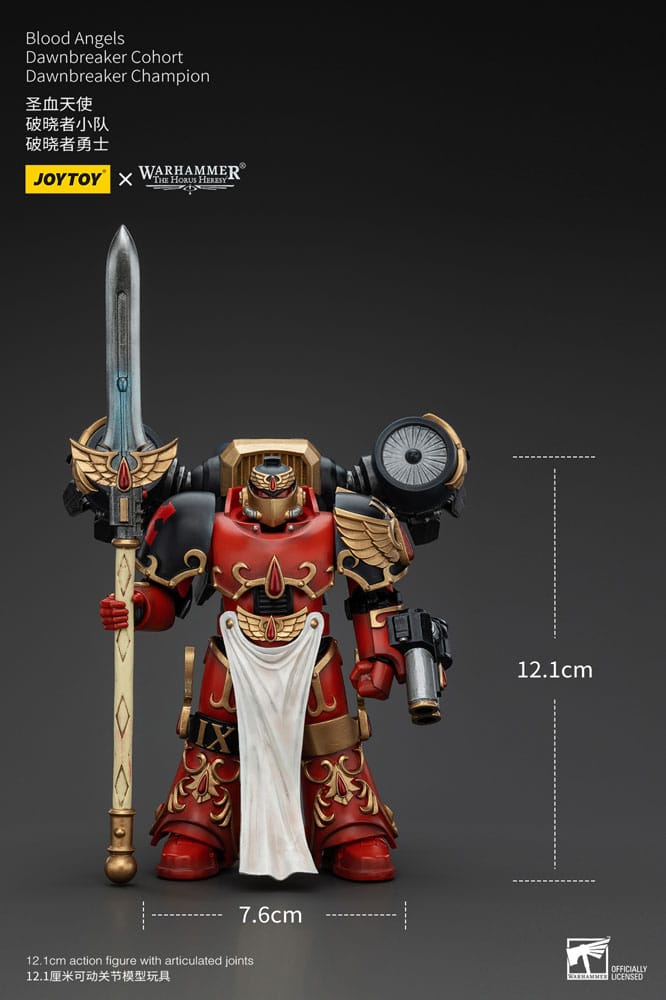 Warhammer The Horus Heresy Action Figure 1/18 Blood Angels Raldoron First Captain of the Blood Angels Joy Toy (CN)