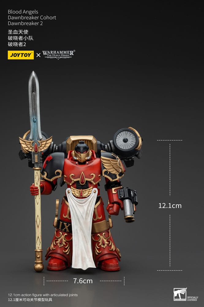 Warhammer The Horus Heresy Action Figure 1/18 Blood Angels Dawnbreaker Cohort Dawnbreaker 2 Joy Toy (CN)