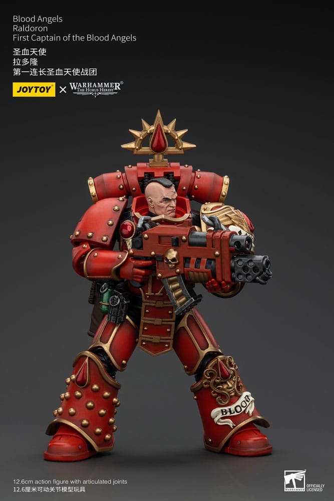 Warhammer The Horus Heresy Action Figure 1/18 Blood Angels Raldoron First Captain of the Blood Angels Joy Toy (CN)