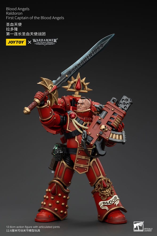 Warhammer The Horus Heresy Action Figure 1/18 Blood Angels Raldoron First Captain of the Blood Angels Joy Toy (CN)
