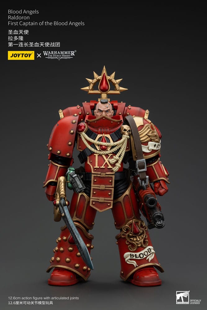Warhammer The Horus Heresy Action Figure 1/18 Blood Angels Raldoron First Captain of the Blood Angels Joy Toy (CN)