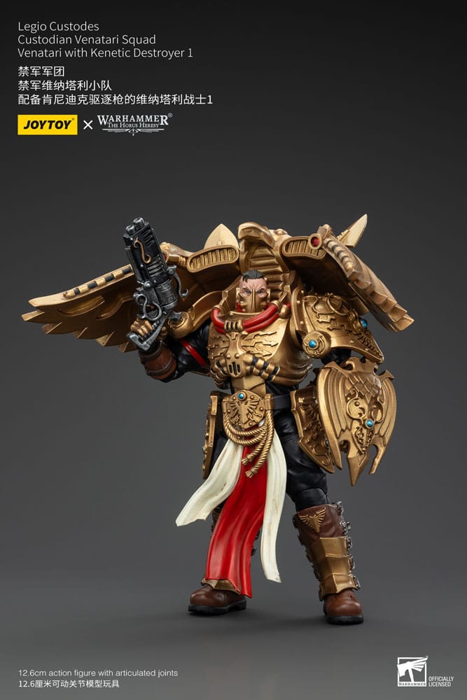 Warhammer The Horus Heresy Action Figure 1/18 Legio Custodes Custodian Venatari Squad Venatari with Kenetic Destroyer 1 Joy Toy (CN)