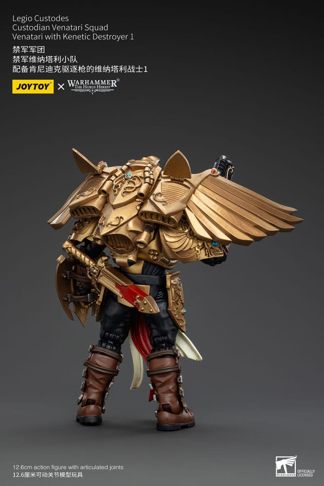 Warhammer The Horus Heresy Action Figure 1/18 Legio Custodes Custodian Venatari Squad Venatari with Kenetic Destroyer 1 Joy Toy (CN)