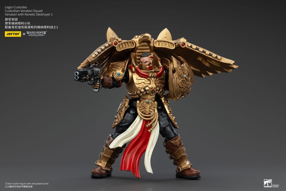 Warhammer The Horus Heresy Action Figure 1/18 Legio Custodes Custodian Venatari Squad Venatari with Kenetic Destroyer 1 Joy Toy (CN)