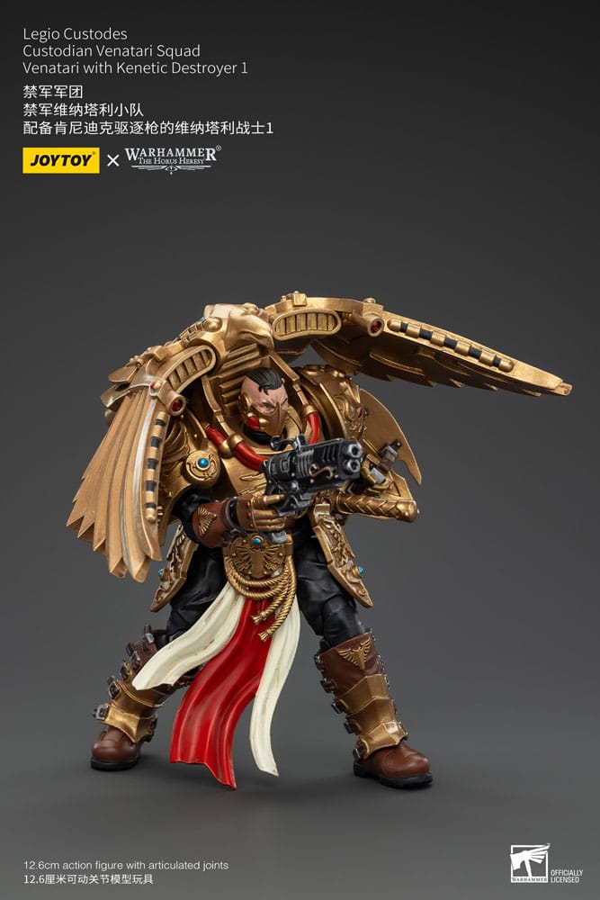 Warhammer The Horus Heresy Action Figure 1/18 Legio Custodes Custodian Venatari Squad Venatari with Kenetic Destroyer 1 Joy Toy (CN)
