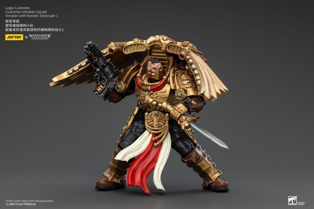 Warhammer The Horus Heresy Action Figure 1/18 Legio Custodes Custodian Venatari Squad Venatari with Kenetic Destroyer 1 Joy Toy (CN)