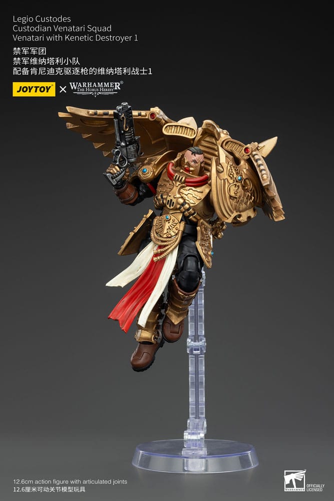 Warhammer The Horus Heresy Action Figure 1/18 Legio Custodes Custodian Venatari Squad Venatari with Kenetic Destroyer 1 Joy Toy (CN)