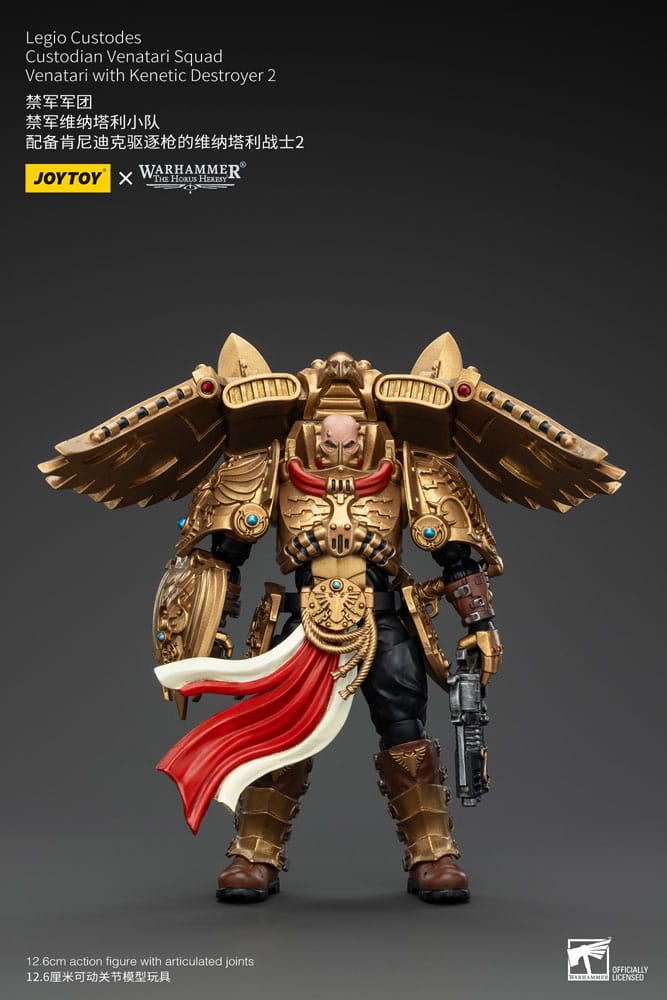 Warhammer The Horus Heresy Action Figure 1/18 Legio Custodes Custodian Venatari Squad Venatari with Kenetic Destroyer 2 Joy Toy (CN)