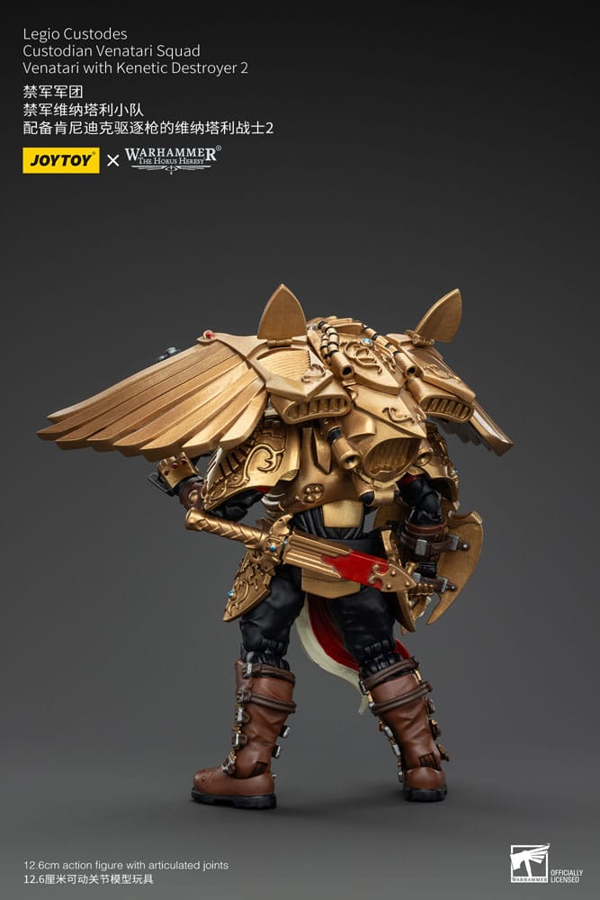 Warhammer The Horus Heresy Action Figure 1/18 Legio Custodes Custodian Venatari Squad Venatari with Kenetic Destroyer 2 Joy Toy (CN)