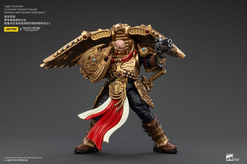 Warhammer The Horus Heresy Action Figure 1/18 Legio Custodes Custodian Venatari Squad Venatari with Kenetic Destroyer 2 Joy Toy (CN)