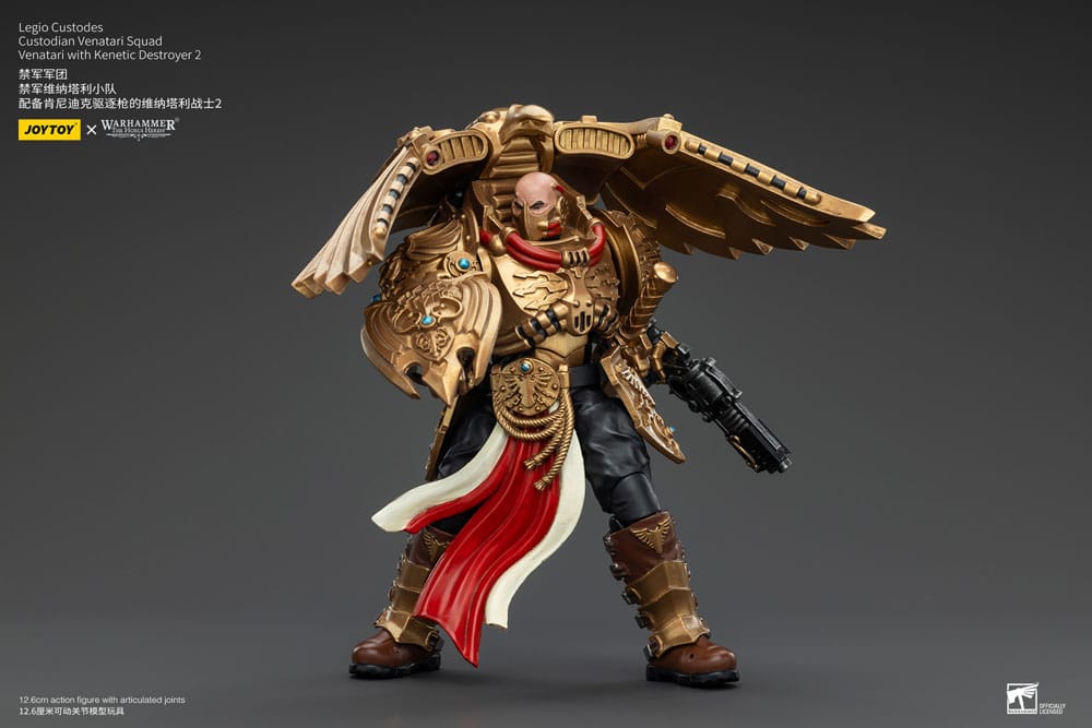 Warhammer The Horus Heresy Action Figure 1/18 Legio Custodes Custodian Venatari Squad Venatari with Kenetic Destroyer 2 Joy Toy (CN)
