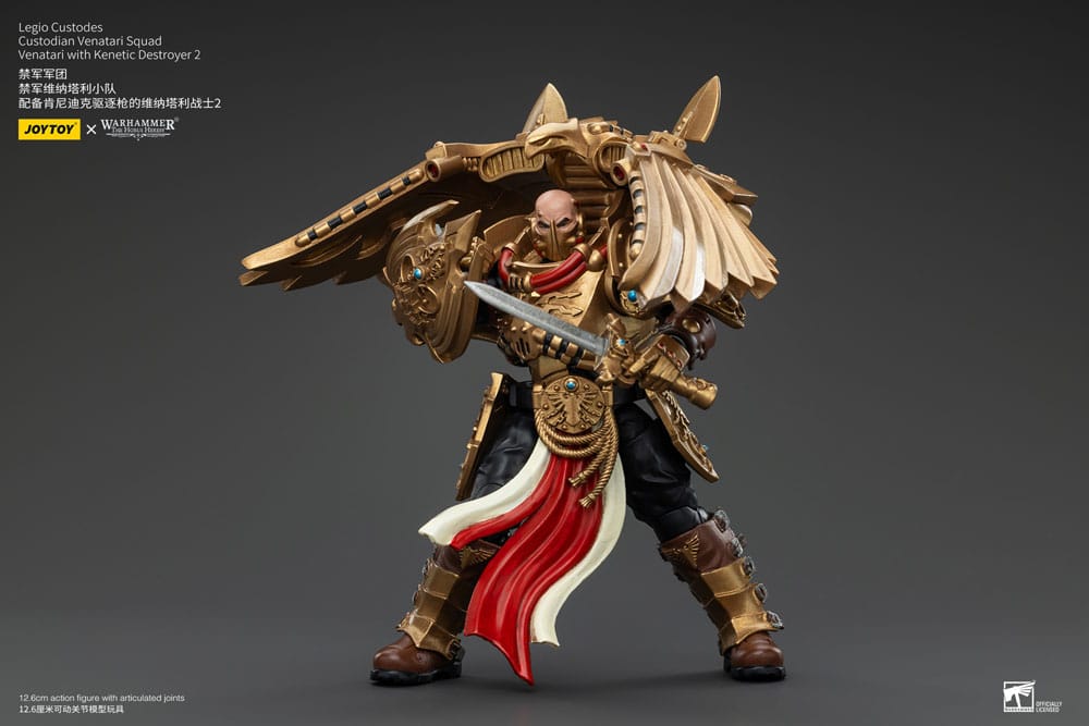 Warhammer The Horus Heresy Action Figure 1/18 Legio Custodes Custodian Venatari Squad Venatari with Kenetic Destroyer 2 Joy Toy (CN)