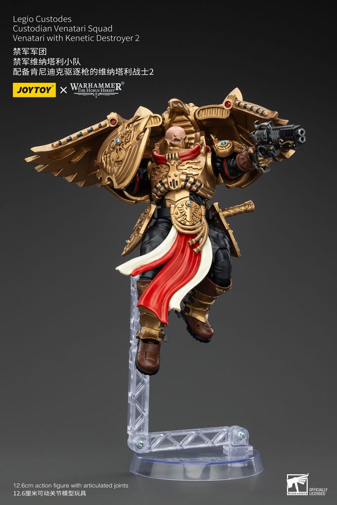 Warhammer The Horus Heresy Action Figure 1/18 Legio Custodes Custodian Venatari Squad Venatari with Kenetic Destroyer 2 Joy Toy (CN)