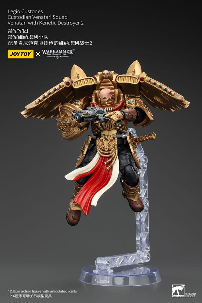 Warhammer The Horus Heresy Action Figure 1/18 Legio Custodes Custodian Venatari Squad Venatari with Kenetic Destroyer 2 Joy Toy (CN)