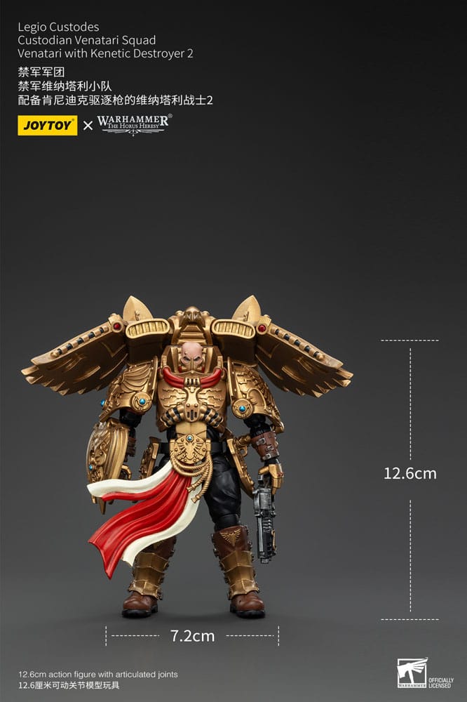 Warhammer The Horus Heresy Action Figure 1/18 Legio Custodes Custodian Venatari Squad Venatari with Kenetic Destroyer 2 Joy Toy (CN)