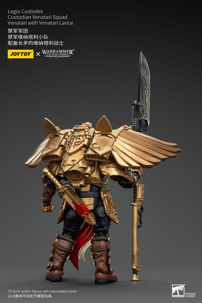 Warhammer The Horus Heresy Action Figure 1/18 Legio Custodes Custodian Venatari Squad Venatari with Venatari Lance Joy Toy (CN)