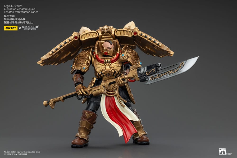 Warhammer The Horus Heresy Action Figure 1/18 Legio Custodes Custodian Venatari Squad Venatari with Venatari Lance Joy Toy (CN)