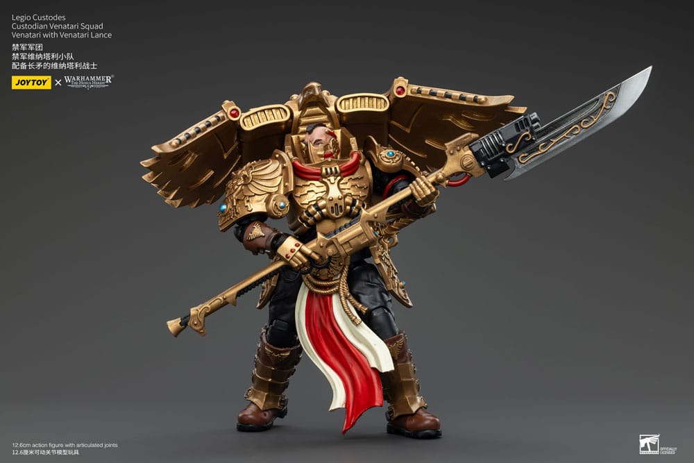 Warhammer The Horus Heresy Action Figure 1/18 Legio Custodes Custodian Venatari Squad Venatari with Venatari Lance Joy Toy (CN)