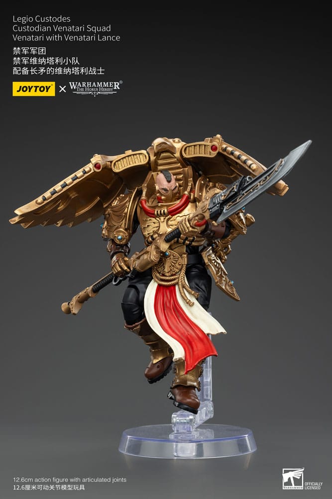 Warhammer The Horus Heresy Action Figure 1/18 Legio Custodes Custodian Venatari Squad Venatari with Venatari Lance Joy Toy (CN)