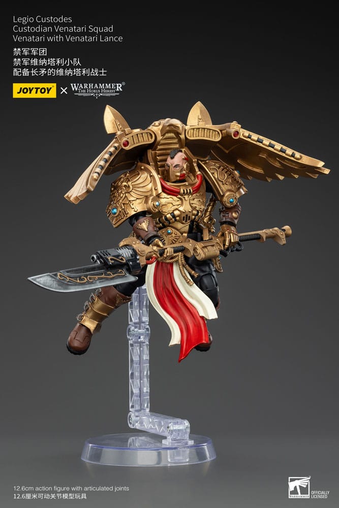 Warhammer The Horus Heresy Action Figure 1/18 Legio Custodes Custodian Venatari Squad Venatari with Venatari Lance Joy Toy (CN)