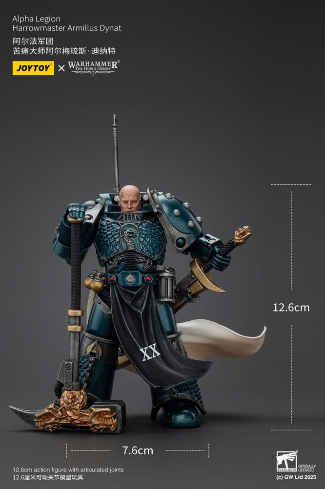 Warhammer The Horus Heresy Action Figure Alpha Legion Harrowmaster Armillus Dynat Joy Toy (CN)