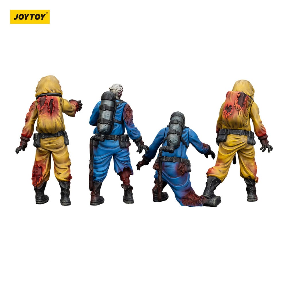 Zombie Dark Source Action Figures 4 Pack Biochemical Lab Team Joy Toy (CN)