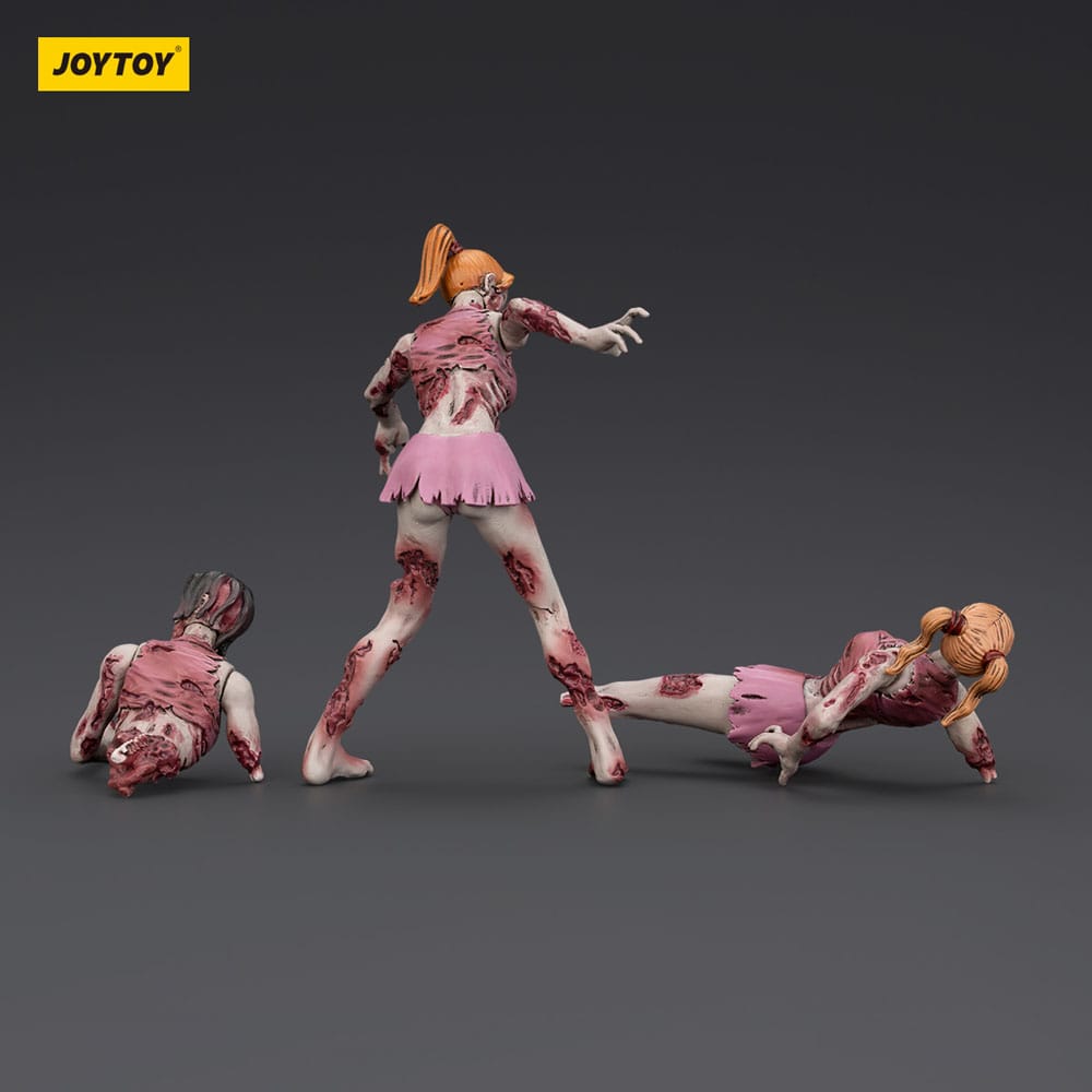 Zombie Dark Source Action Figures 3 Pack Cheer Leaders Joy Toy (CN)