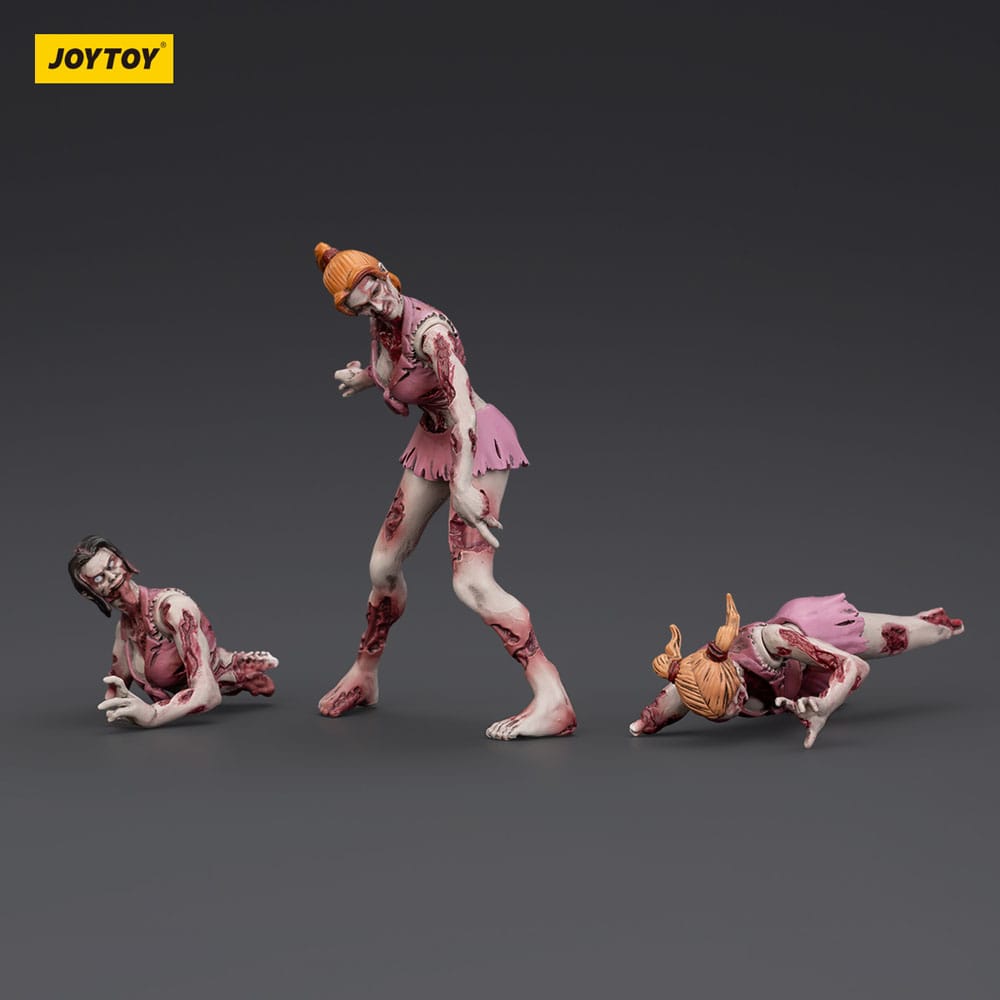 Zombie Dark Source Action Figures 3 Pack Cheer Leaders Joy Toy (CN)