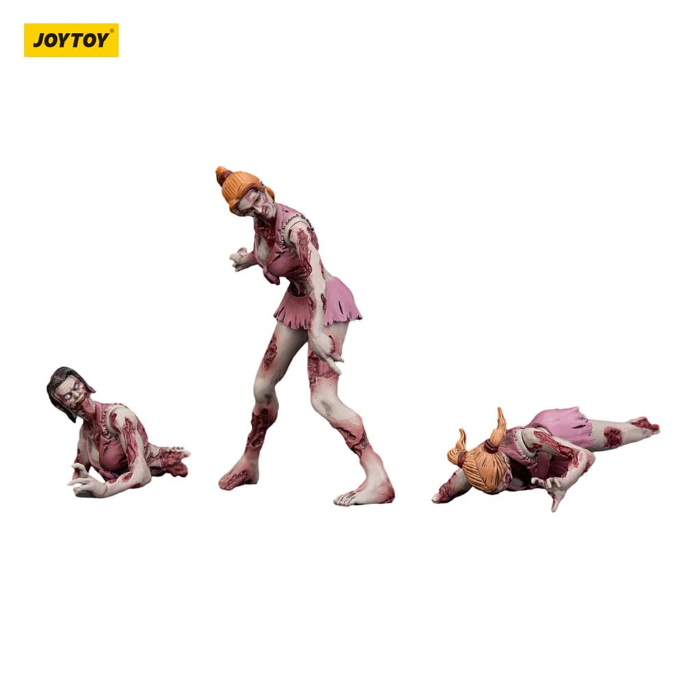 Zombie Dark Source Action Figures 3 Pack Cheer Leaders Joy Toy (CN)