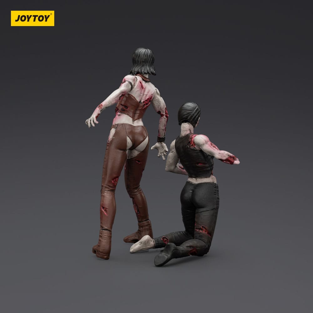 Zombie Dark Source Action Figures 2 Pack Female wrestlers Joy Toy (CN)