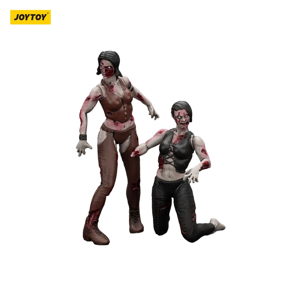 Zombie Dark Source Action Figures 2 Pack Female wrestlers Joy Toy (CN)