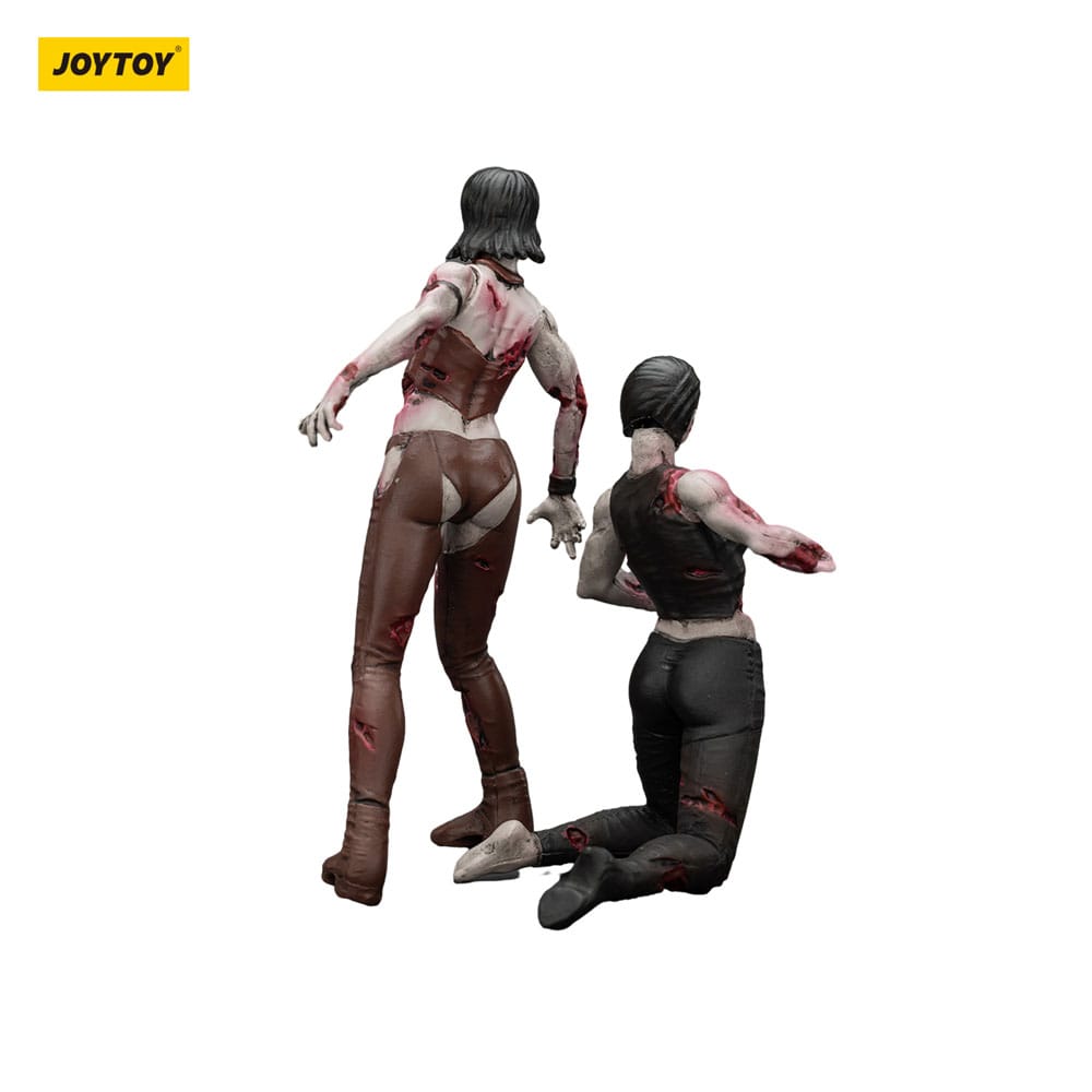 Zombie Dark Source Action Figures 2 Pack Female wrestlers Joy Toy (CN)