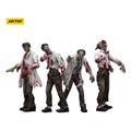 Zombie Dark Source Action Figures 4 Pack Scientists Male Joy Toy (CN)